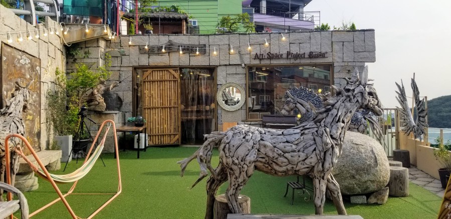 Cute cafe in Gamcheon Cultural Village